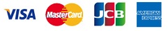 対応カード: VISA, Mastercard, JCB, American Express